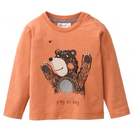 People Wear Organic - Bio Baby Langarmshirt mit Bären-Druck