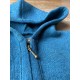 FLOMAX - Bio Kinder Walk Jacke mit Kapuze, Wolle, türkis