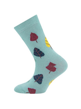 Ewers - Bio Kinder Socken mit Bäume-Allover, artik