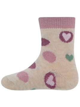 Ewers - Bio Kinder Socken mit Herzen-Allover