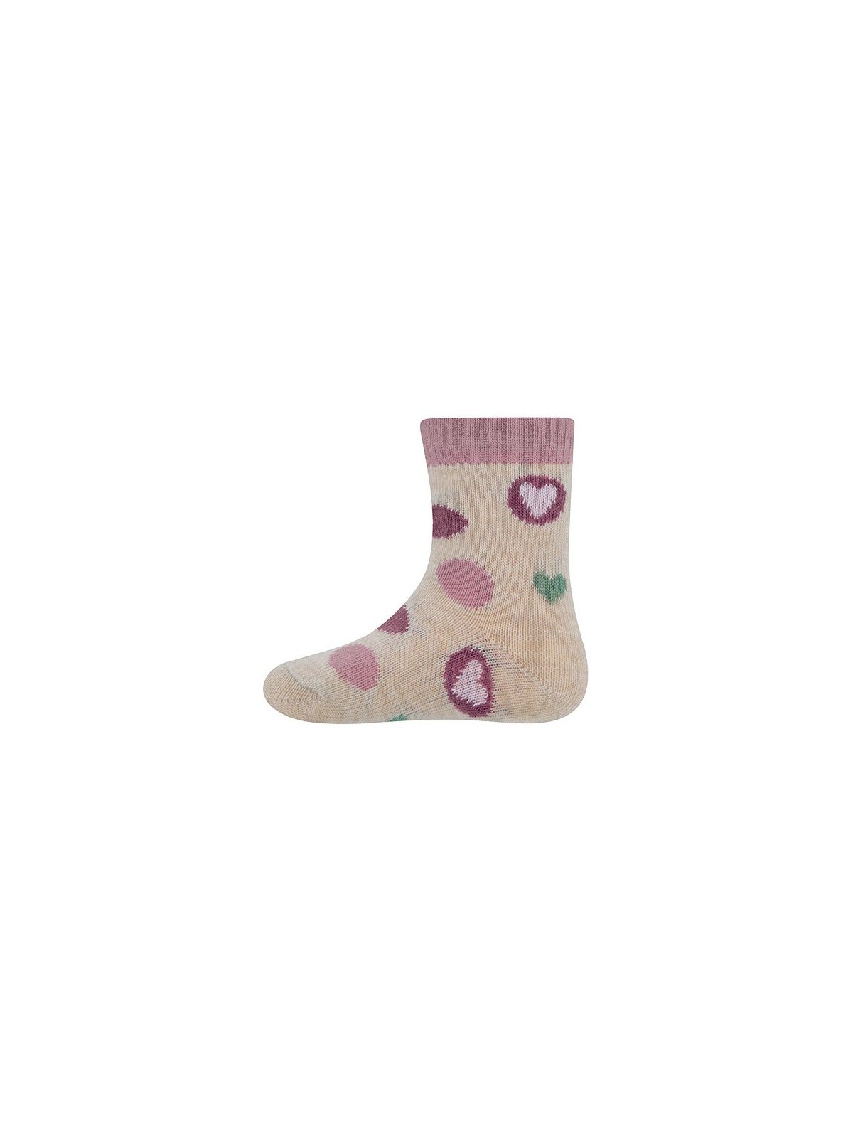 Ewers - Bio Kinder Socken mit Herzen-Allover