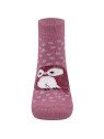 Ewers - Bio Kinder Socken mit Eulen-Motiv, rose
