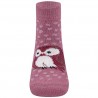 Ewers - Bio Kinder Socken mit Eulen-Motiv, rose