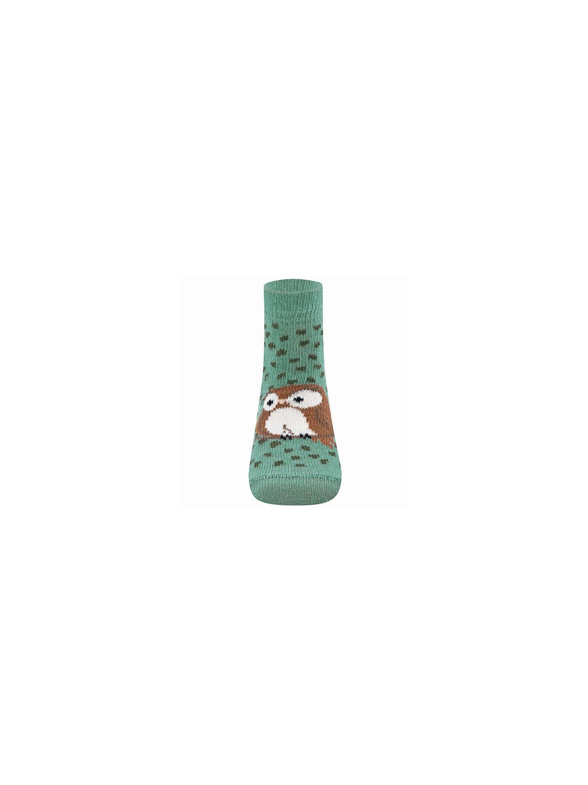 Ewers - Bio Kinder Socken mit Eulen-Motiv, blaufichte