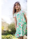 frugi - Bio Kinder Jersey Kleid "Spring" mit Blumenfeld-Allover