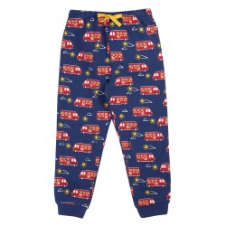 frugi - Bio Kinder Sweathose "Snuggle" mit Feuerwehr-Allover