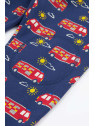 frugi - Bio Kinder Sweathose "Snuggle" mit Feuerwehr-Allover
