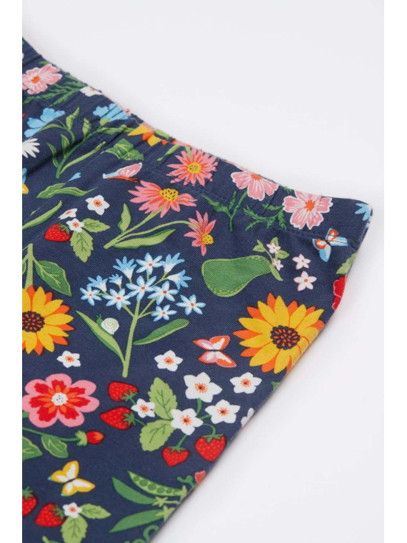 frugi - Bio Kinder Leggings "Libby" mit Gartenblumen-Allover