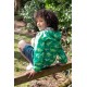 frugi - Kinder Regenjacke "Rain or Shine" mit Dinosaurier-Allover