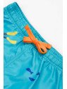 frugi - Kinder Badeshorts "Polkerris" mit Unterwasserwelt-Motiv