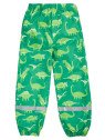 frugi - Kinder Regenhose "Rain or Shine" mit Dinosaurier-Allover