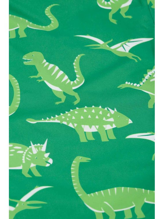 frugi - Kinder Regenhose "Rain or Shine" mit Dinosaurier-Allover