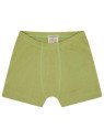 loud + proud - Bio Kinder Hipshorts Doppelpack mit Streifen/uni, avocado
