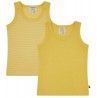 loud + proud - Bio Kinder Unterhemden Doppelpack mit Streifen/uni, gold