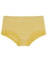 loud + proud - Bio Kinder Panties Doppelpack mit Streifen/uni, gold