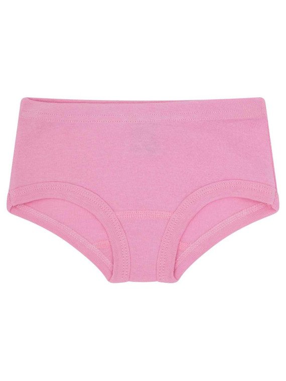 loud + proud - Bio Kinder Panties Doppelpack mit Streifen/uni, malve