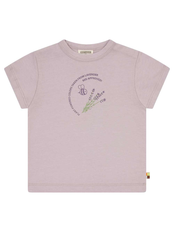 loud + proud - Bio Kinder T-Shirt pflanzengefärbt, flieder