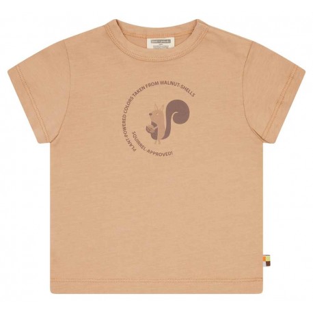 loud + proud - Bio Kinder T-Shirt pflanzengefärbt, walnuss