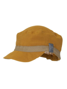 PICKAPOOH - Bio Kinder Musselin Mütze "Mika", sonnenblume