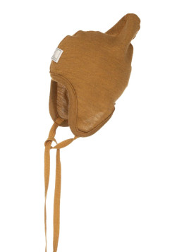 PICKAPOOH - Bio Baby Mütze "PICKAPOOH-Zoe", Wolle/Seide, caramel
