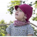 PICKAPOOH - Bio Kinder Mütze "PICKAPOOH-Sunny" mit Nackenschutz, Wolle/Seide, granita