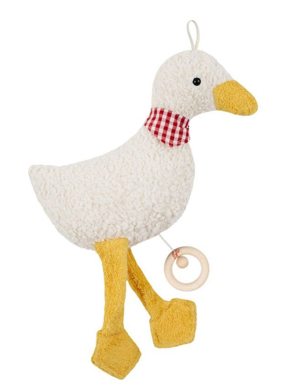 Efie - Bio Spieluhr "Gans" Melodie "Guter Mond du gehst so stille", 38 cm