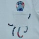 Enfant Terrible - Bio Kinder T-Shirt mit Oktopus-Applikation und Tasche