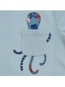 Enfant Terrible - Bio Kinder T-Shirt mit Oktopus-Applikation und Tasche