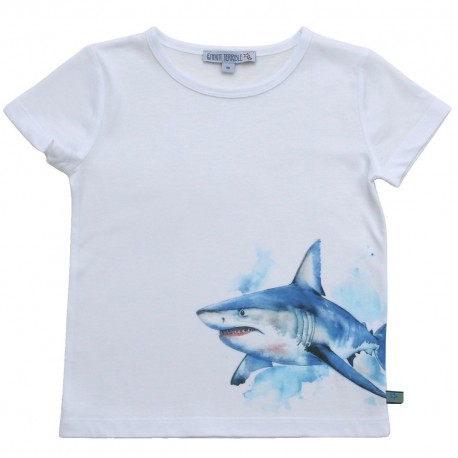 Enfant Terrible - Bio Kinder T-Shirt mit Hai-Druck