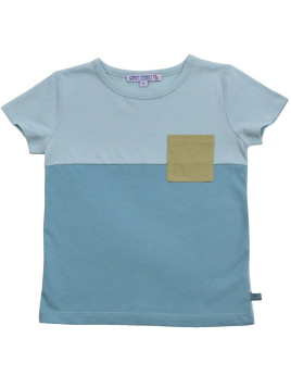 Enfant Terrible - Bio Kinder T-Shirt mit Colourblocking und Tasche