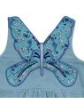 Enfant Terrible - Bio Kinder Jersey Kleid mit Schmetterlings-Applikation, türkis