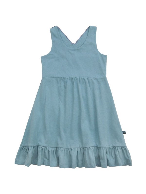Enfant Terrible - Bio Kinder Jersey Kleid mit Schmetterlings-Applikation, türkis