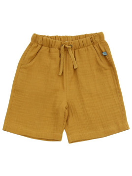 Enfant Terrible - Bio Kinder Musselin Shorts, ocker