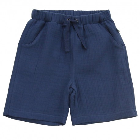 Enfant Terrible - Bio Kinder Musselin Shorts, nachtblau