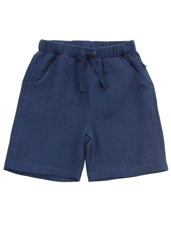 Enfant Terrible - Bio Kinder Musselin Shorts, nachtblau
