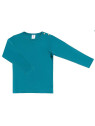 Leela Cotton - Bio Kinder Langarmshirt, ozeanblau