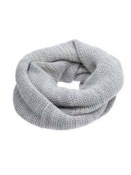 disana - Bio Kinder Strickschal (Loop), Wolle, grau-natur