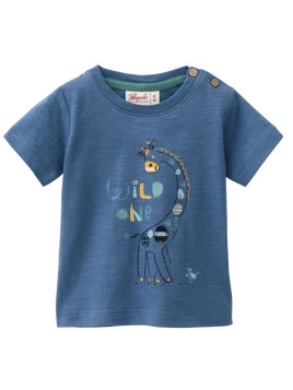 People Wear Organic - Bio Baby T-Shirt mit Giraffen-Druck
