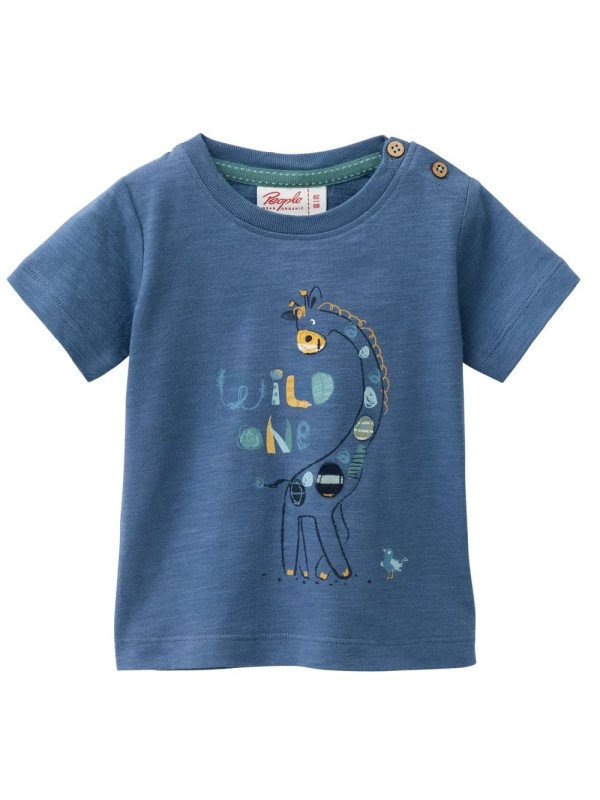 People Wear Organic - Bio Baby T-Shirt mit Giraffen-Druck