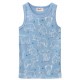 People Wear Organic - Bio Kinder Unterhemd mit Elefanten-Allover, blau