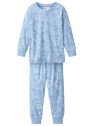 People Wear Organic - Bio Kinder Schlafanzug mit Elefanten-Allover, blau