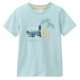 People Wear Organic - Bio Kinder T-Shirt mit Campingbus-Druck, mint