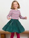 kite kids - Bio Kinder Cordrock mit Blumenstickerei