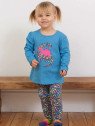 kite kids - Bio Kinder Leggings mit Blumen und Pilzen-Druck