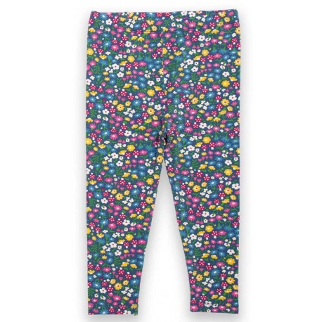 kite kids - Bio Kinder Leggings mit Blumen und Pilzen-Druck