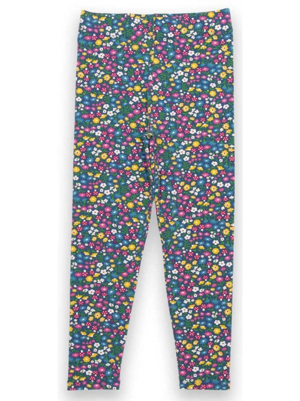 kite kids - Bio Kinder Leggings mit Blumen und Pilzen-Druck