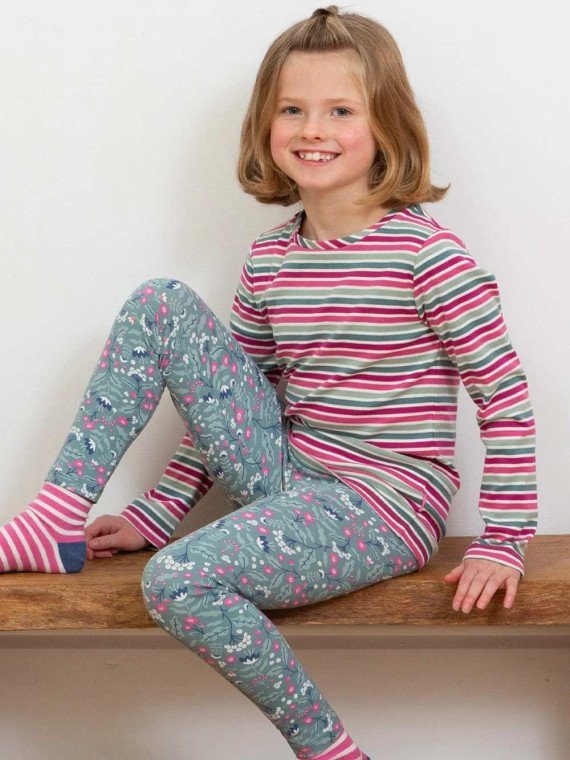 kite kids - Bio Kinder Leggings mit Waldblumen-Druck