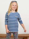 kite kids - Bio Kinder Langarmshirt mit Herz-Applikation und Streifen