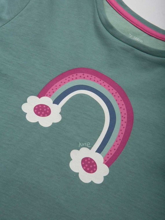 kite kids - Bio Kinder Langarmshirt mit Regenbogen-Druck