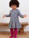 kite kids - Bio Kinder Jersey Kleid mit Blumen und Pilzen-Allover